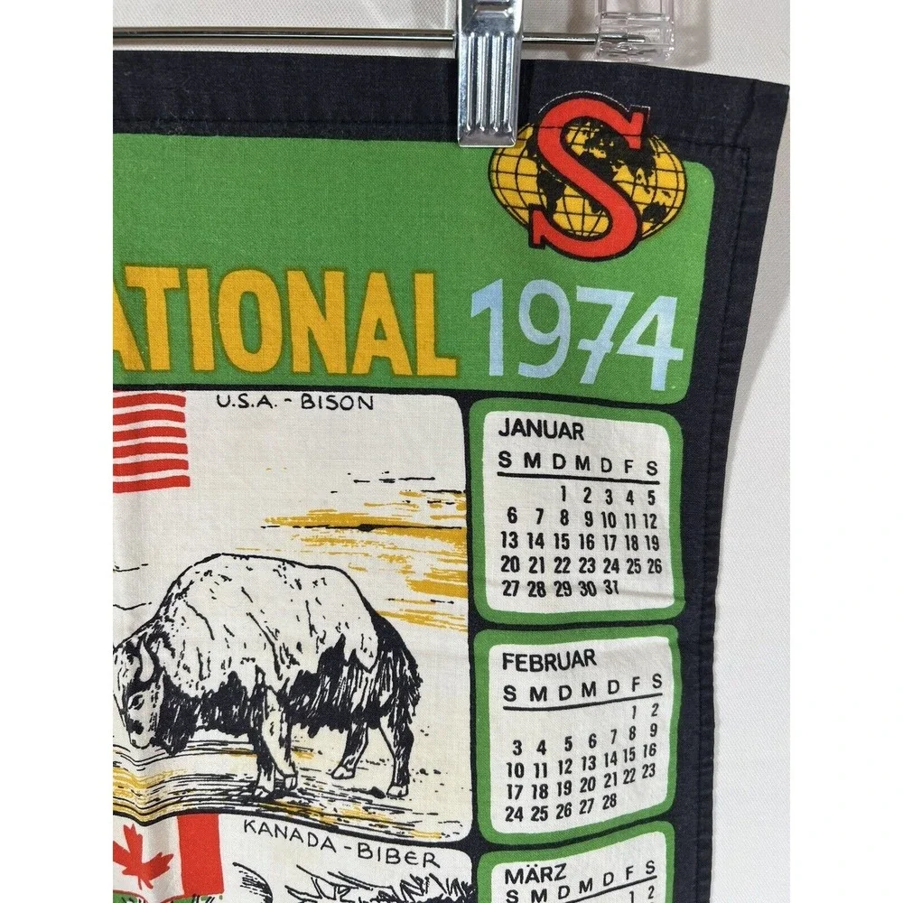 Schwaben International Tea Towel Vintage Mid Century Retro Kitchen Decor